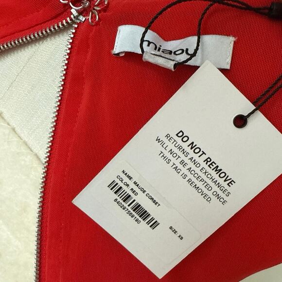 Miaou Red Maude Corset XS - Picture 5 of 6